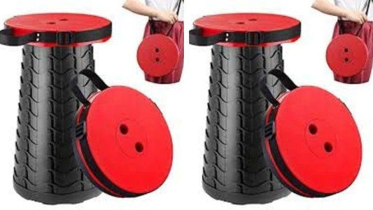 Lightweight Folding Stool – Portable & Adjustable (Pack of 2)