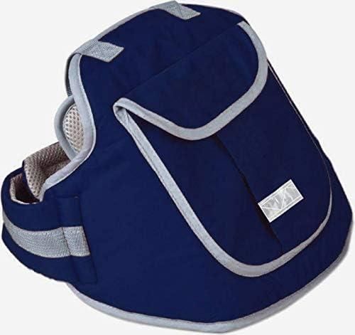 Navy blue baby safety belt harness with padded straps and secure design for toddlers riding on motorcycles or scooters