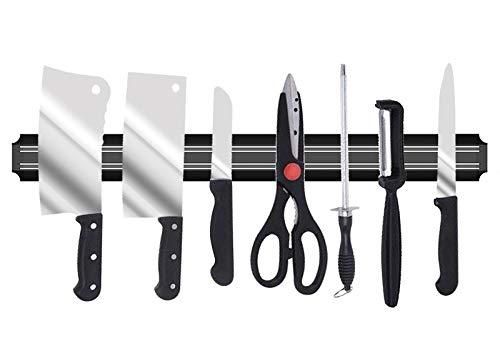 7-piece kitchen knife set with cleavers, chef’s knife, scissors, peeler, and sharpener neatly organized on a black magnetic wall-mounted strip, ideal for modern kitchens and easy access

Keywords included: kitchen knife set, magnetic strip, wall-mounted, cutlery, magnetic knife holder, kitchen organization, chef knife, scissors, peeler, sharpener, modern kitchen

This optimization targets users searching for functional, organized kitchen tools and knife storage solutions, enhancing visibility for cutlery se
